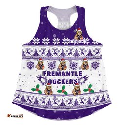 Fremantle Women Racerback Singlet Special Ugly Christmas Holiday Footy Fans