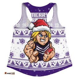 Fremantle Women Racerback Singlet Special Ugly Christmas Holiday Footy Fans