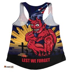 Melbourne Women Racerback Singlet ANZAC Day Honour And Football Legacy