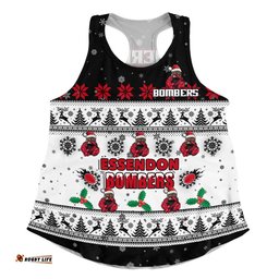 Essendon Women Racerback Singlet Special Ugly Christmas Holiday Footy Fans