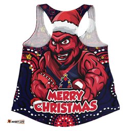 Melbourne Women Racerback Singlet Ugly Christmas Knit Patterns Vintage Jersey