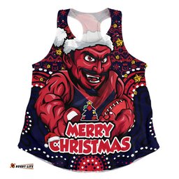 Melbourne Women Racerback Singlet Ugly Christmas Knit Patterns Vintage Jersey