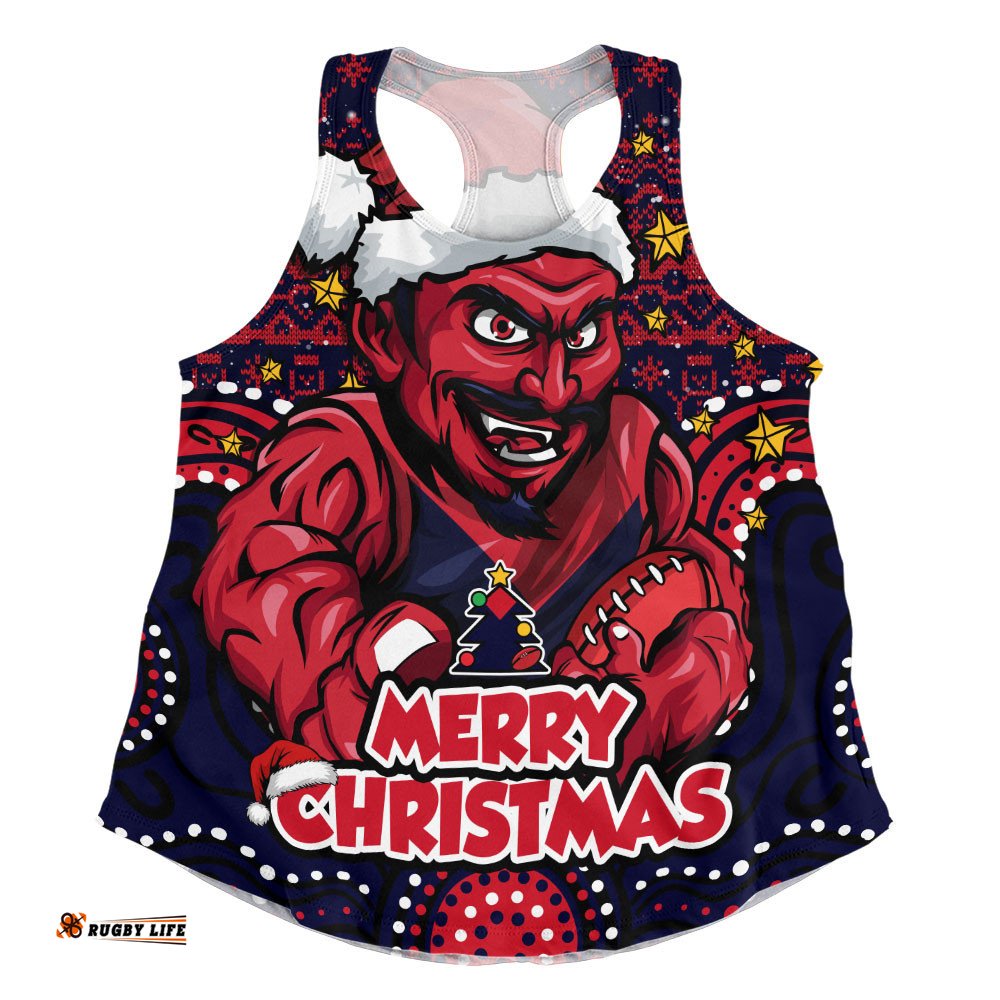 Melbourne Women Racerback Singlet Ugly Christmas Knit Patterns Vintage Jersey