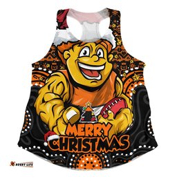 GWS GIANTS Women Racerback Singlet Ugly Christmas Knit Patterns Vintage Jersey