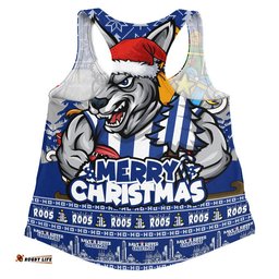 North Melbourne Women Racerback Singlet Festive Holiday Merry Christmas Vibe