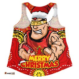 Gold Coast SUNS Women Racerback Singlet Ugly Christmas Knit Patterns Vintage Jersey