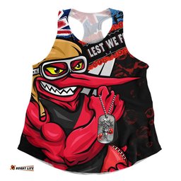 Essendon Women Racerback Singlet Lest We Forget Eternal Honor