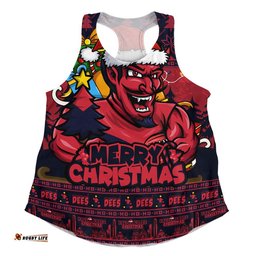 Melbourne Women Racerback Singlet Festive Holiday Merry Christmas Vibe