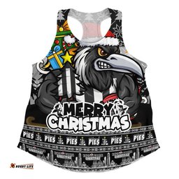Collingwood Women Racerback Singlet Festive Holiday Merry Christmas Vibe