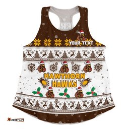 Hawthorn Women Racerback Singlet Special Ugly Christmas Holiday Footy Fans