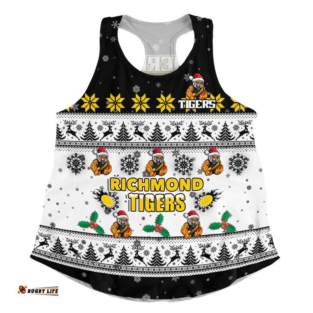 Richmond Women Racerback Singlet Special Ugly Christmas Holiday Footy Fans