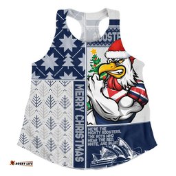Sydney Roosters Women Racerback Singlet Christmas Magic Knit Style Winter Glow