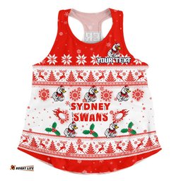 Sydney Swans Women Racerback Singlet Special Ugly Christmas Holiday Footy Fans