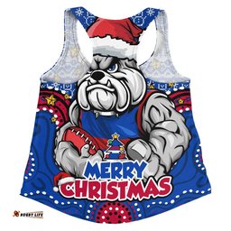 Western Bulldogs Women Racerback Singlet Ugly Christmas Knit Patterns Vintage Jersey