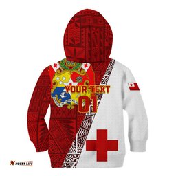 Custom Tonga Rugby Kid Hoodie Tongan Go 2023 World Cup