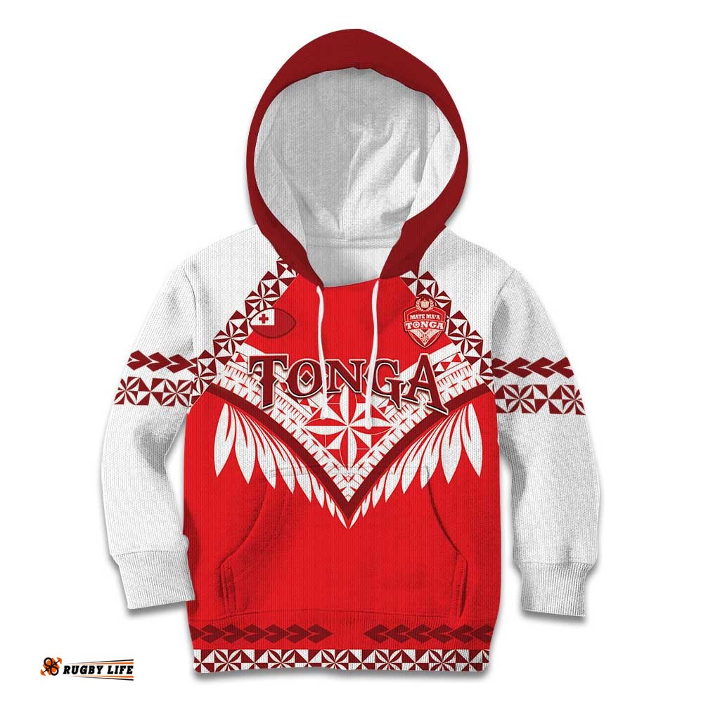 Custom Tonga Mate Maa Rugby Kid Hoodie Go Champions