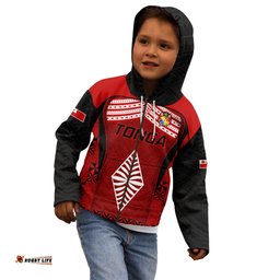 Custom Tonga Rugby Kid Hoodie Go Champions World Cup 2023 Ngatu Unique