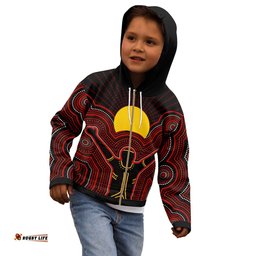 Aboriginal Kid Zip Up Hoodie The Sun Always Shines