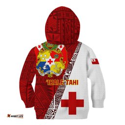 Tonga Rugby Kid Hoodie Tongan Go 2023 World Cup