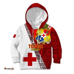 Tonga Rugby Kid Hoodie Tongan Go 2023 World Cup