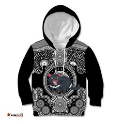 Personalised Australian Astrology Kid Hoodie Aboriginal Tasmania Devil Zodiac Sign