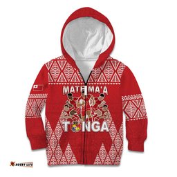 Custom Tonga Rugby Kid Hoodie Tonga Mate Ma'a Take The Lead
