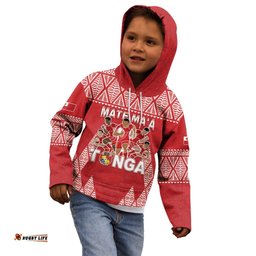 Custom Tonga Rugby Kid Hoodie Tonga Mate Ma'a Take The Lead