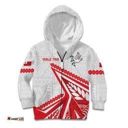 Custom Tonga Rugby 2024 Pacific Kid Hoodie Go Ikale Tahi