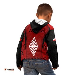 Tonga Rugby Kid Hoodie Go Champions World Cup 2023 Ngatu Unique