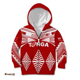 Custom Tonga Rugby Kid Hoodie Proud Tongan Ngatu Kupesi World Cup 2023 No1