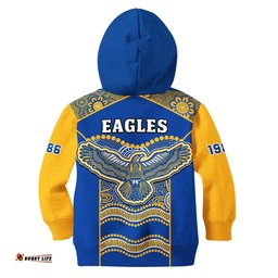 Eagles Football Hoodie KID West Coast 1986 Aboriginal Sporty Style