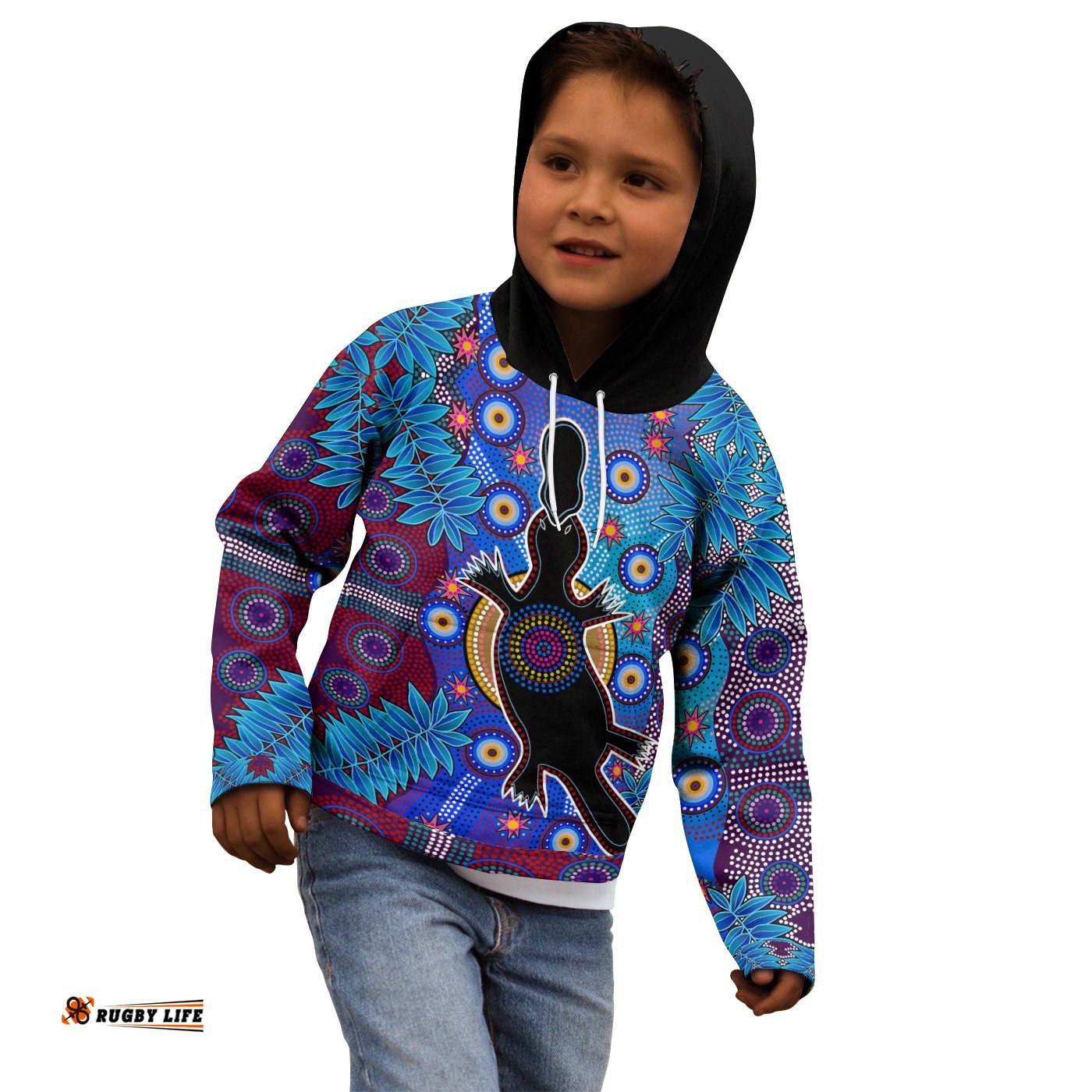 Kids Aboriginal Hoodie Indigenous Platypus
