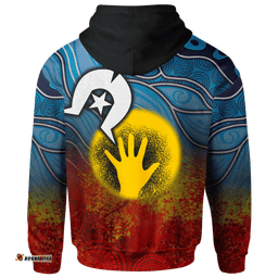 Custom Kids Aboriginal Kid Hoodie Aboriginal and Torres Strait Islanders Flag