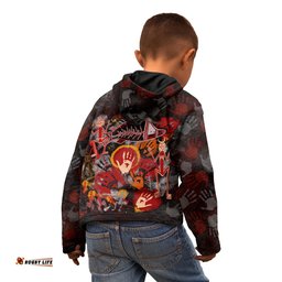 Aboriginal Kid Hoodie Indigenous Fish Hand Art