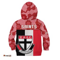Saints Football Hoodie KID St Kilda 1873 Aboriginal Dot Painting