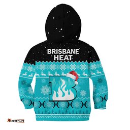 Brisbane Heat Cricket Hoodie KID Aboriginal Merry Christmas