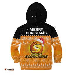 Perth Scorchers Cricket Hoodie KID Aboriginal Merry Christmas