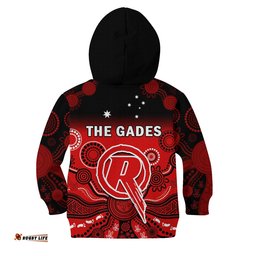 Renegades Cricket Hoodie KID Melbourne Gradient Aboriginal Art