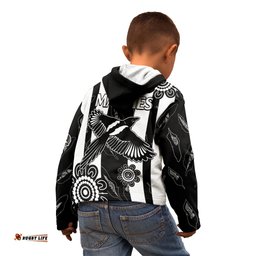 Collingwood Football Kid Hoodie Proud To Be Magpies Aboriginal Version