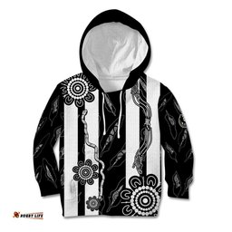 Collingwood Football Kid Hoodie Proud To Be Magpies Aboriginal Version