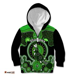 Personalised Australian Astrology Kid Hoodie Aboriginal Platypus Zodiac Sign
