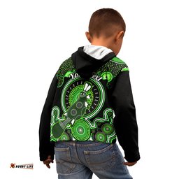 Personalised Australian Astrology Kid Hoodie Aboriginal Platypus Zodiac Sign