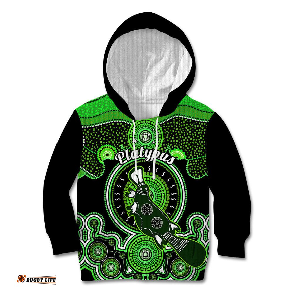 Personalised Australian Astrology Kid Hoodie Aboriginal Platypus Zodiac Sign