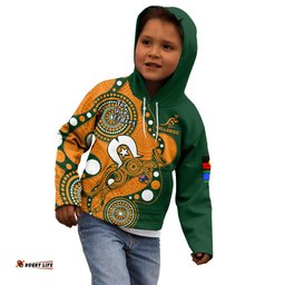 Wallabies Rugby NAIDOC Kid Hoodie Aboriginal Camouflage Lest We Forget