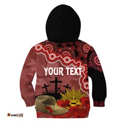 Sydney Swans Football ANZAC 2023 Hoodie KID Aboriginal Mix Slouch Hat