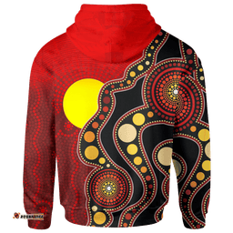 Kids Aboriginal Hoodie Australia Aboriginal Lives Matter Flag For Kids