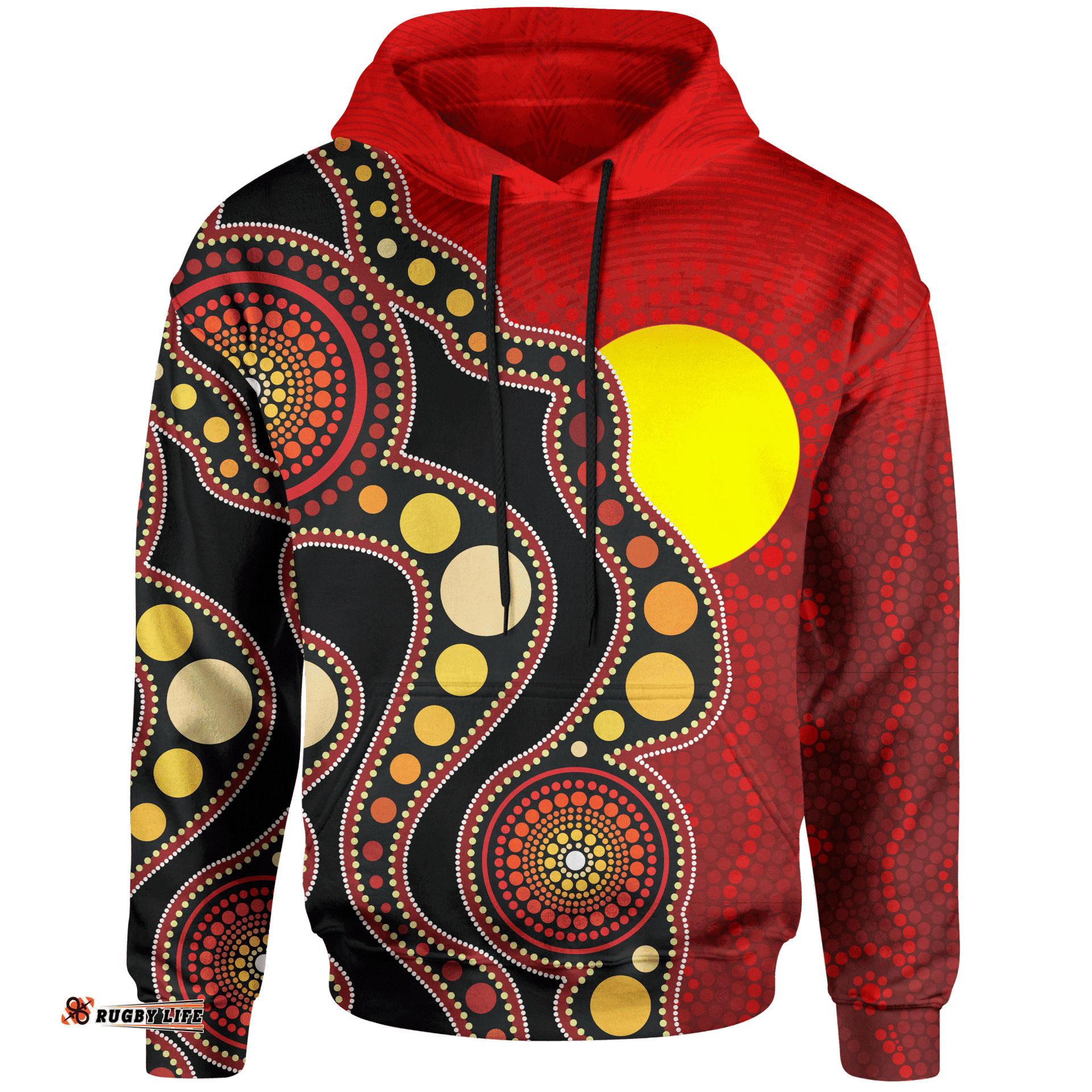 Kids Aboriginal Hoodie Australia Aboriginal Lives Matter Flag For Kids