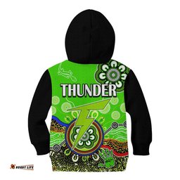 Sydney Thunder Kid Hoodie Cricket Indigenous Aboriginal Lizard Version