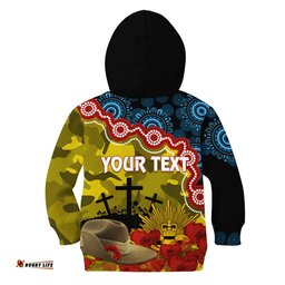 GC Suns Football ANZAC 2023 Hoodie KID Aboriginal Mix Slouch Hat