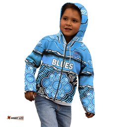 Blues Rugby Aboriginal Kid Hoodie New South Wales State of Origin